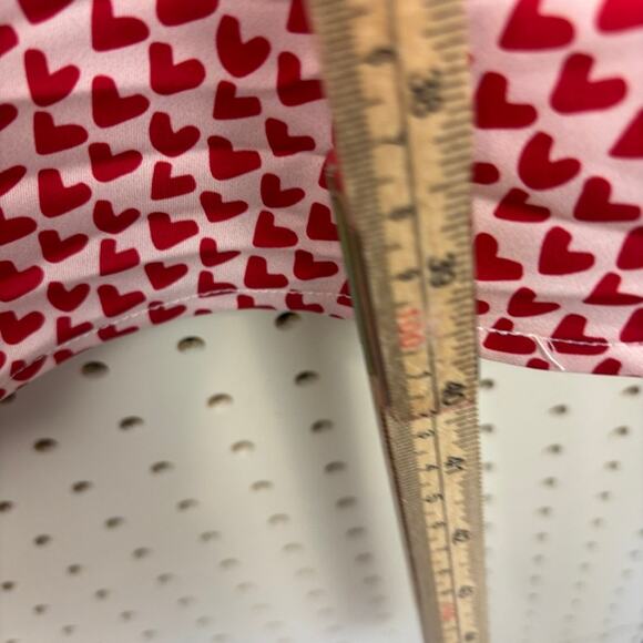 NWT Simple Retro Heart Print Slip Dress Romantic Feminine Midi M - Picture 10 of 10